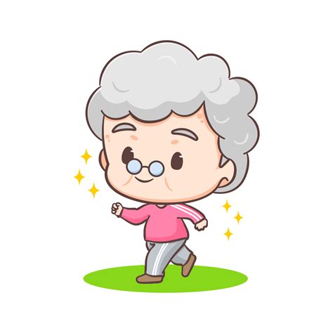 cute grandma cartoon